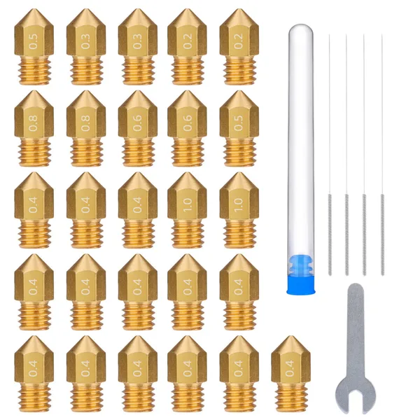 ELEGOO Multi-Size Brass Nozzle Kit