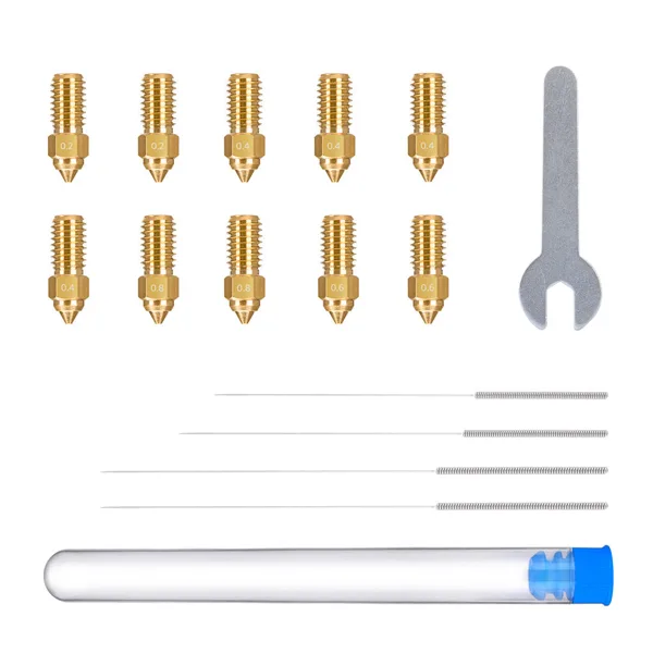 ELEGOO Multi-Size Brass Nozzle Kit for Neptune 4/4 Pro