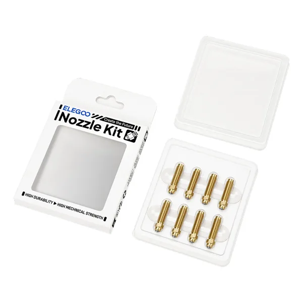 ELEGOO Multi-Size Brass Hardened Steel Nozzle Kit for Centauri Series