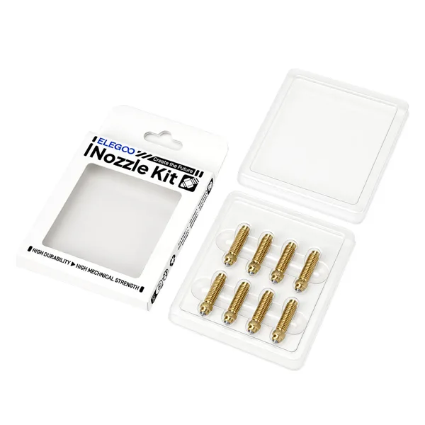 ELEGOO 0.4 mm Brass Hardened Steel Nozzle Kit for Centauri Series